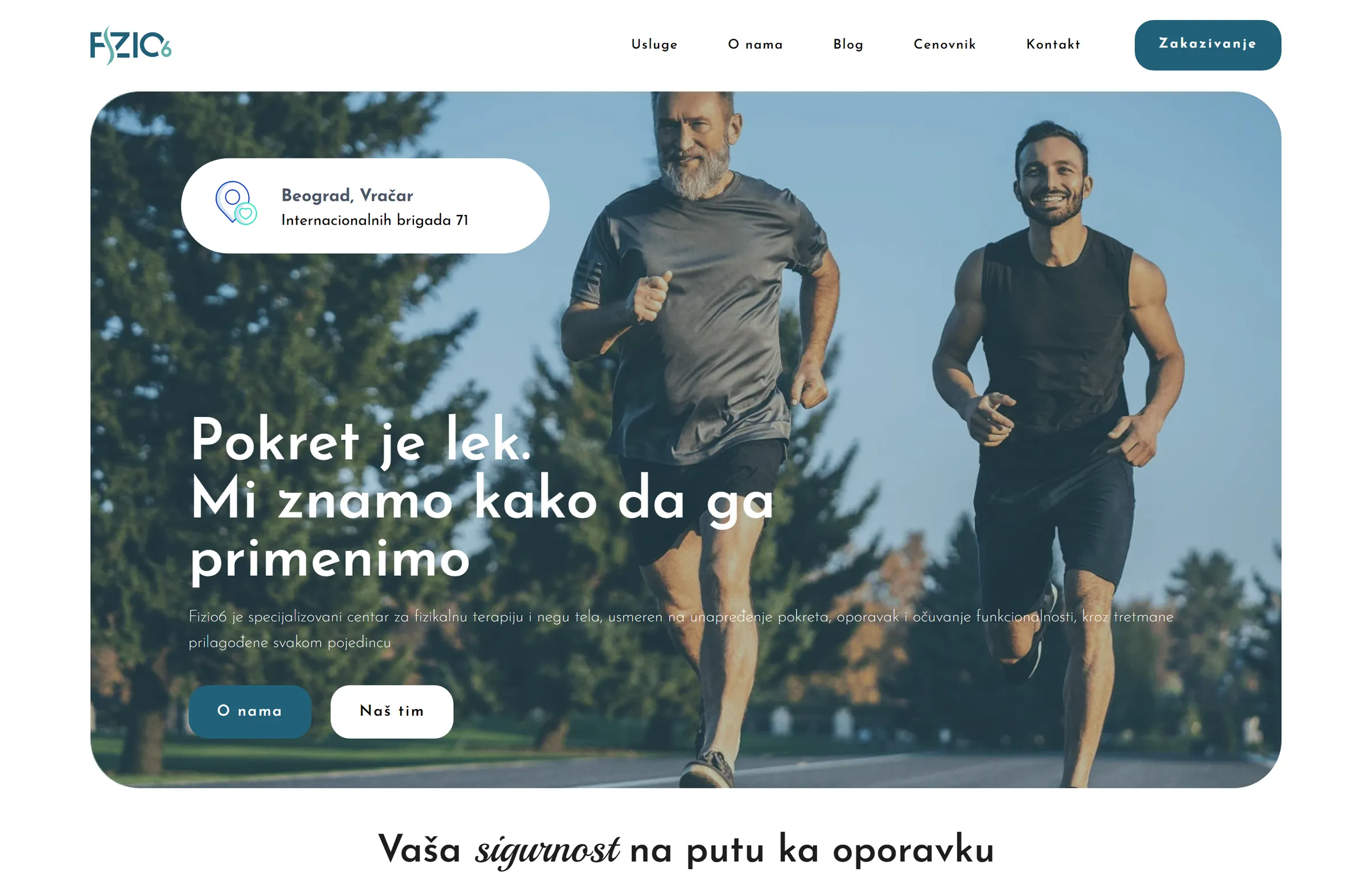 fizio6.com, Physiotherapy