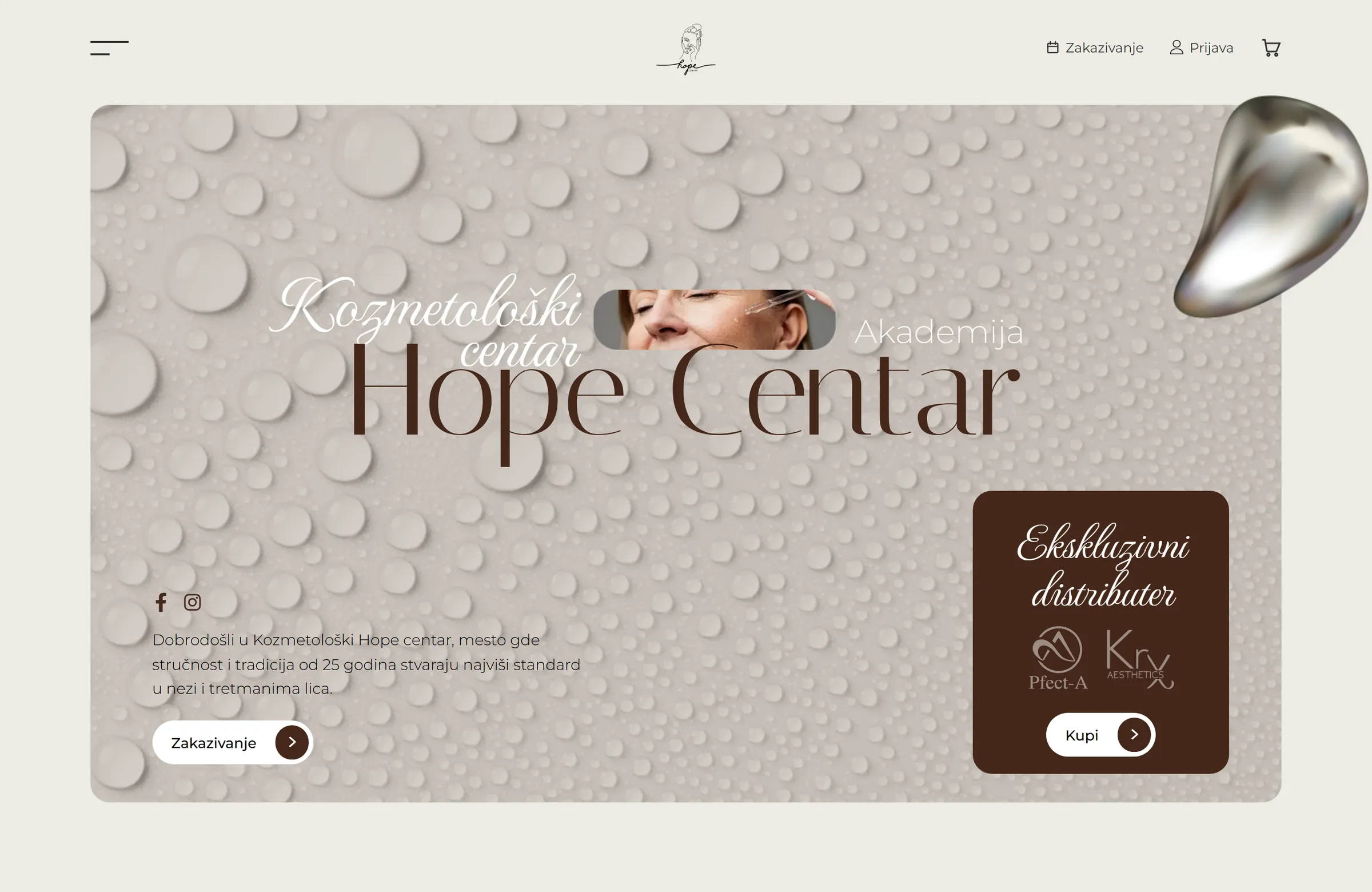 hopecentar.rs, Aesthetics clinic
