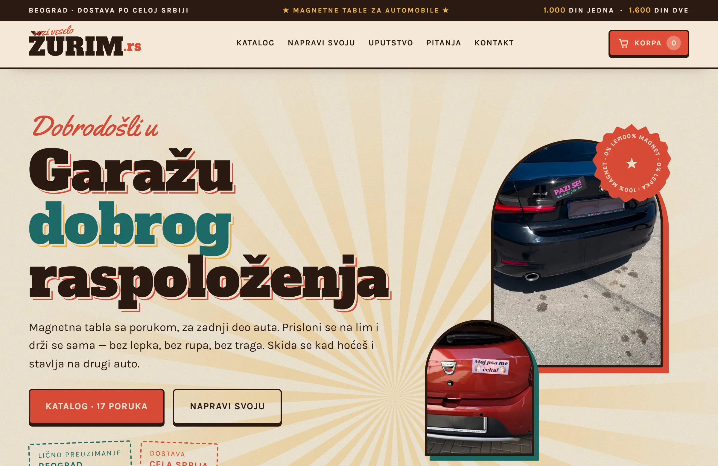 zurim.rs, Online shop